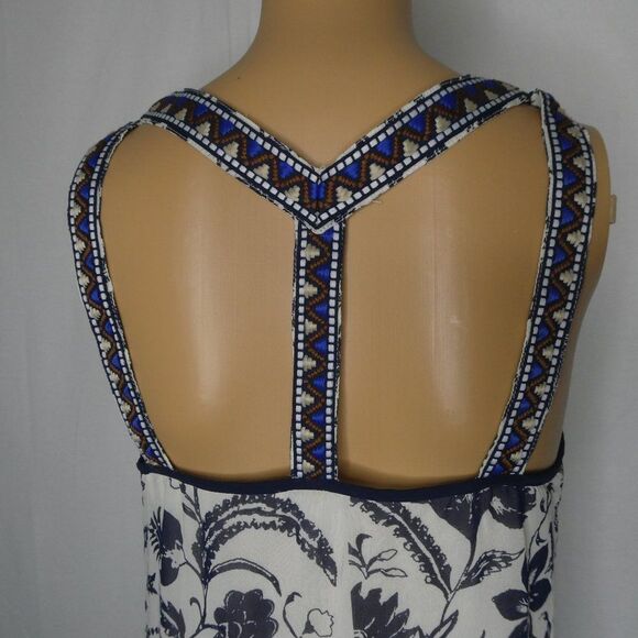 Lucky Brand Floral Embroidered Strap Tank Blouse - Picture 12 of 12